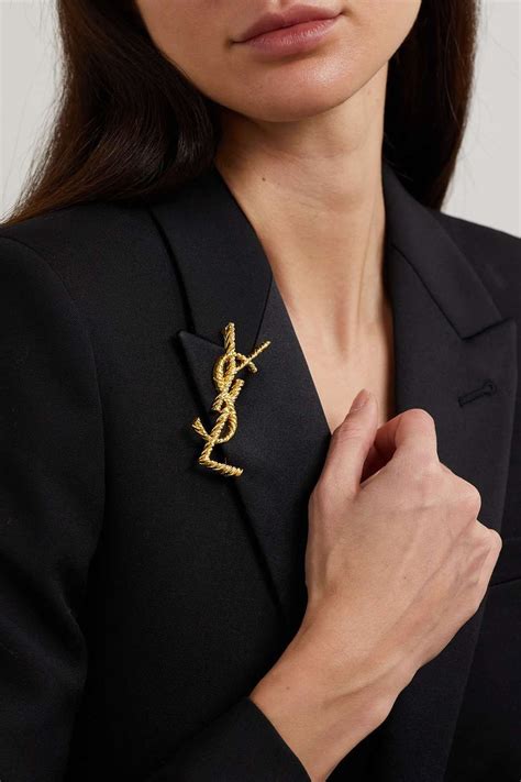 ysl women's brooches|designer saint laurent brooches.